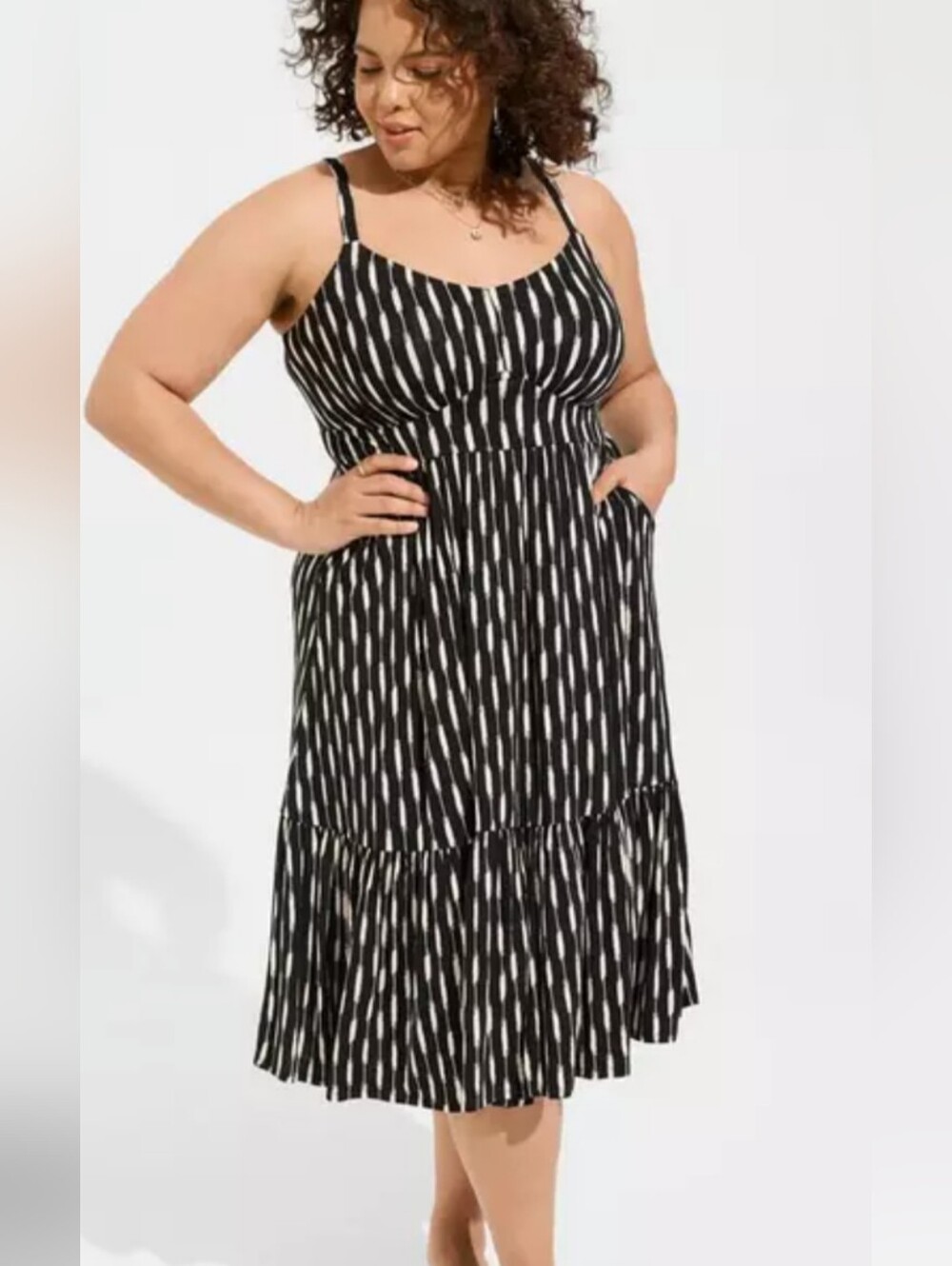 Torrid coloured stripe print maxi dress